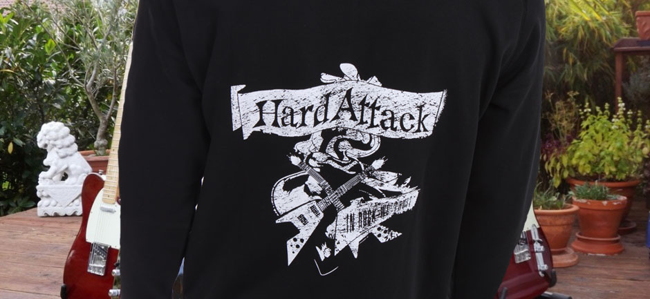 hard attack - hoodies bedrucken