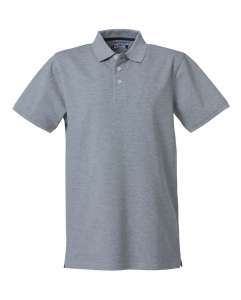 Heavy Premium Poloshirt Herren bedrucken - Grau Meliert
