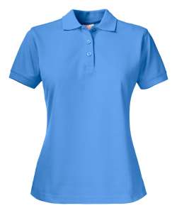 Damen Poloshirts bedrucken - Blau