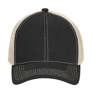 Tea Dyed Unstructued Trucker Cap Graphite/Ivory