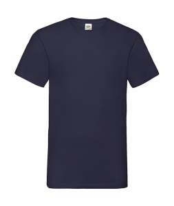 Valueweight V-Neck-Tee T-Shirt bedrucken Navy