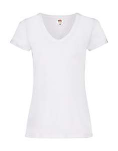 Valueweight V-Neck T-Shirt bedrucken - White