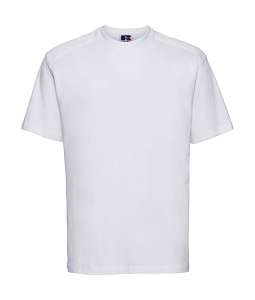 Crew Neck Unisex Arbeits T-Shirt bedrucken - Weiß