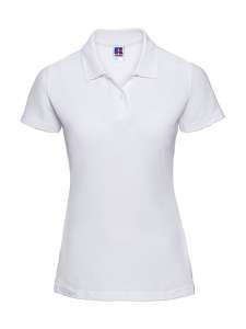 Damen Poloshirt bedrucken - weiß