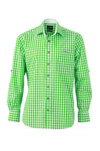 Herren Trachtenhemd - Green/white
