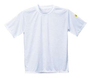 Antistatik Unisex Arbeits T-Shirt bedrucken - Weiß