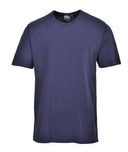 Thermo Unisex Arbeits T-Shirt - Marineblau
