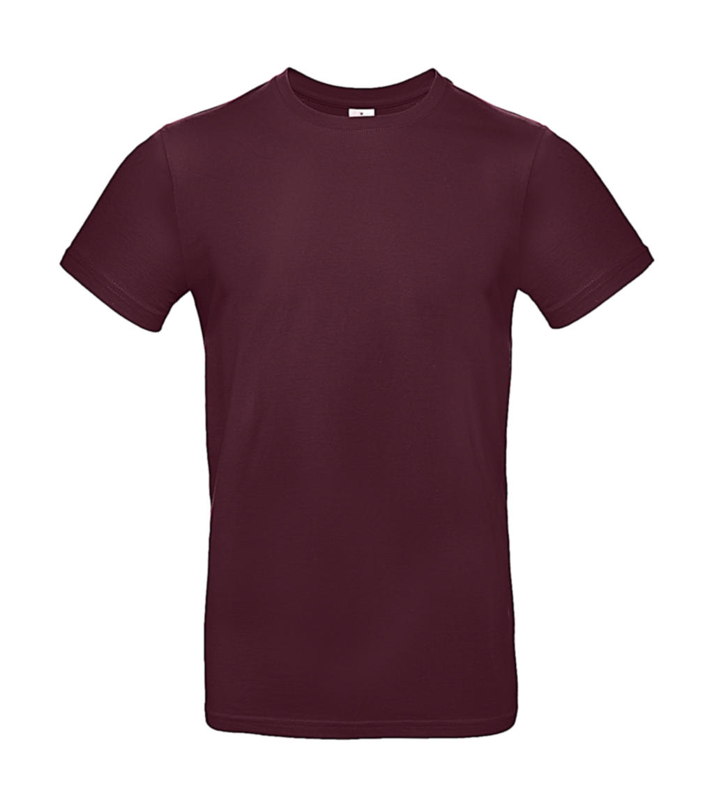 #E190 T-Shirt bedrucken - Burgundy