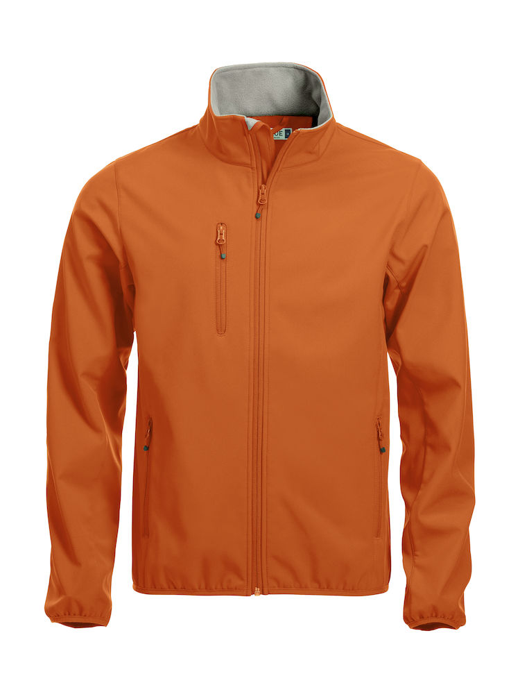 Basic Softshell Jacke bedrucken -  Orange