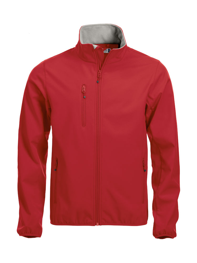 Basic Softshell Jacke bedrucken -  Rot